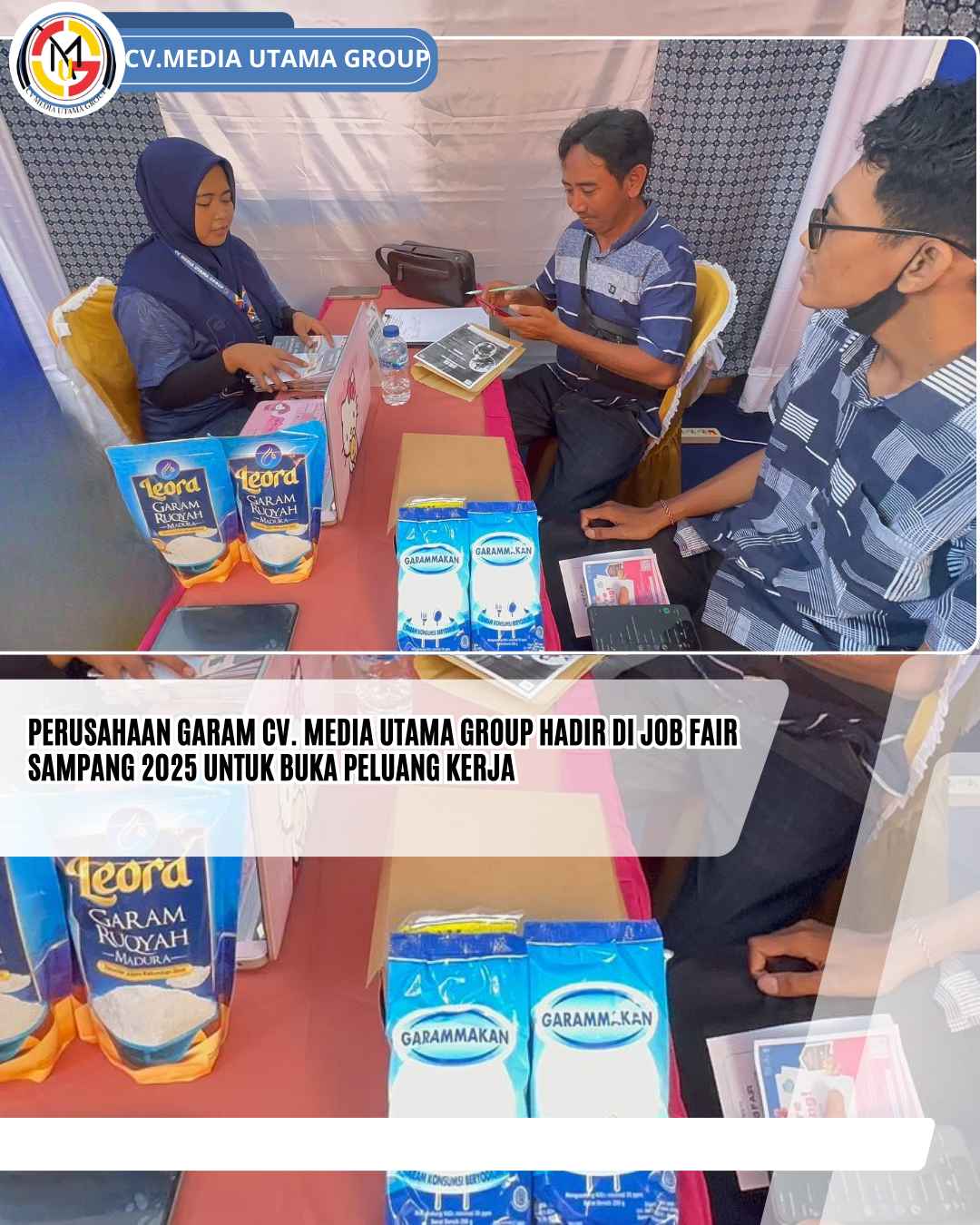 Perusahaan Garam CV. Media Utama Group Hadir di Job Fair Sampang 2025 untuk Buka Peluang Kerja